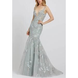 New ~ MAC DUGGAL ~ STUNNING! Embroidered Embellished Mermaid Dress Size 2